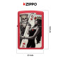 Immagine 4 - Zippo Accendino a Benzina Ricaricabile ed Antivento con Fantasia Skull King Queen Beauty - mod. 48624