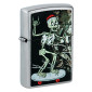 Zippo Accendino a Benzina Ricaricabile ed Antivento con Fantasia Skateboard Design - mod. 48911