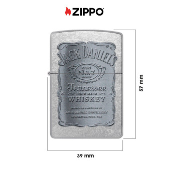 Accendino Zippo 48284 Jack Daniel's Antivento Ricaricabile