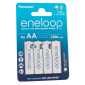 Panasonic Eneloop Rechargeable 2000mAh Pile HR6 Ricaricabili Stilo AA Mignon 1.2V - Blister da 4 Batterie