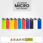 Immagine 2 - Clipper BP22 Classic Micro Solid Accendino Piccolo Colorato Tinta Unita - Serie da 5 Accendini