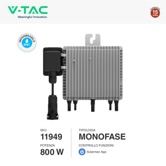 Microinverter 800W Monofase per Pannelli Fotovoltaici V-Tac