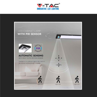 Lampada LED da Armadio 1,5W SMD Sensore PIR V-Tac VT-8141