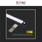 Immagine 8 - V-Tac VT-8141 Lampada LED da Armadio 1,5W SMD Ricaricabile Micro USB Sensore PIR di Movimento Colore Nero - SKU 2960 / 2959
