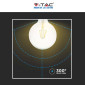 Immagine 11 - V-Tac VT-2143 Lampadina LED E27 12W Bulb G125 Globo Filament Vetro Trasparente - SKU 217453 / 217454 / 217455