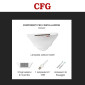 Immagine 5 - CFG LuceTrap Lampada UV 13W Trappola Adesiva Cattura Insetti Notturni Fino a 120m² da Interno - mod. E334