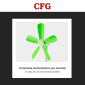 Immagine 5 - CFG Margarita XL Stand Ventilatore a Piantana 12W 5 Pale Trascinamento Magnetico 1 Velocità 330 R/min Senza Griglia - mod. EV115