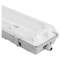 Life Plafoniera Doppia Impermeabile per 2 Tubi LED T8 da 60cm - mod.