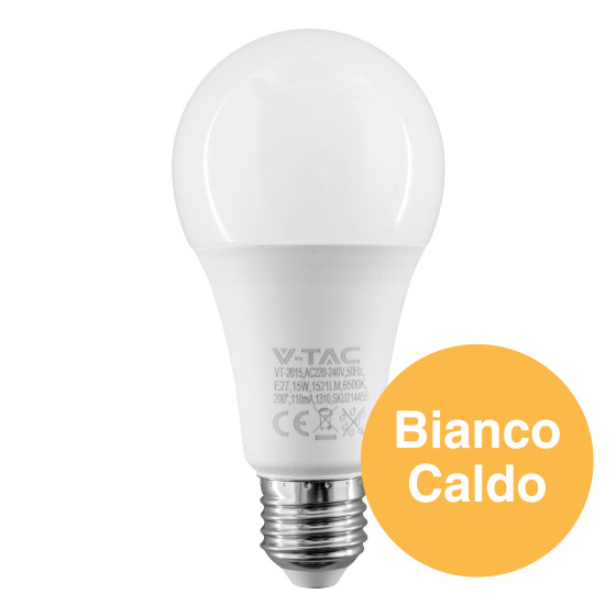 VT-2015 Lampadina LED E27 15W Bulb A65 Goccia SMD V-Tac VT-2015 Lampadina LED E27 15W Bulb A65 Goccia SMD V-Tac