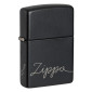 Immagine 1 - Zippo Premium Accendino a Benzina Ricaricabile ed Antivento con Fantasia Zippo Corsivo Design - mod. 48979