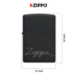 Immagine 4 - Zippo Premium Accendino a Benzina Ricaricabile ed Antivento con Fantasia Zippo Corsivo Design - mod. 48979