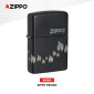 Immagine 2 - Zippo Premium Accendino a Benzina Ricaricabile ed Antivento con Fantasia Zippo Fiamma Design - mod. 48980