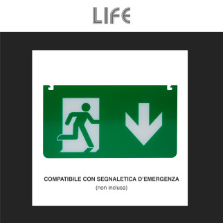 Life Lampada LED Uscita Emergenza SE+SA Self Test mod.39.LED0630