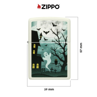 Accendino Zippo 48727 Spooky Design Luminoso al Buio