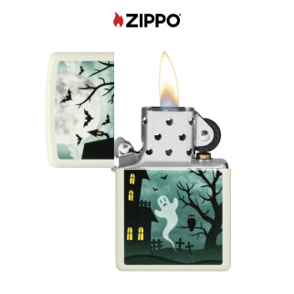 Accendino Zippo 48727 Spooky Design Luminoso al Buio