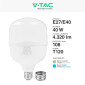 Immagine 4 - V-Tac VT-21040 Lampadina LED E27 / E40 Hi-Power 40W Tubolare T120 SMD - SKU 23572 / 23573
