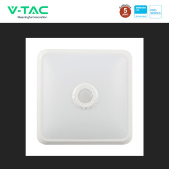 VT-81003 Plafoniera 3in1 LED Quadrata 12W SMD Chip Samsung V-Tac Pro