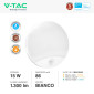 Immagine 2 - V-Tac Pro VT-81004 Plafoniera LED Rotonda 15W SMD Chip Samsung Sensore PIR Movimento Crepuscolare IP44 Colore Bianco - SKU 23420
