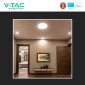 Immagine 14 - V-Tac Pro VT-81004 Plafoniera LED Rotonda 15W SMD Chip Samsung Sensore PIR Movimento Crepuscolare IP44 Colore Bianco - SKU 23420