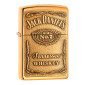 Zippo Accendino a Benzina Ricaricabile ed Antivento con Fantasia Jack Daniel&#039;s - mod. 254BJD-428