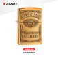 Immagine 2 - Zippo Accendino a Benzina Ricaricabile ed Antivento con Fantasia Jack Daniel's - mod. 254BJD-428