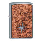 Immagine 1 - Zippo Accendino a Benzina Ricaricabile ed Antivento con Fantasia Woodchuck USA Compass - mod. 49055