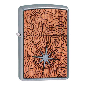 Accendino Zippo 49055 Woodchuck USA Compass Ricaricabile