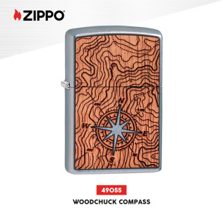 Accendino Zippo 49055 Woodchuck USA Compass Ricaricabile