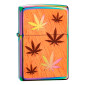 Zippo Accendino a Benzina Ricaricabile ed Antivento con Fantasia Woodchuck USA Leaves - mod. 29903