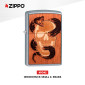 Immagine 2 - Zippo Accendino a Benzina Ricaricabile ed Antivento con Fantasia Woodchuck USA Skull & Snake - mod. 49042