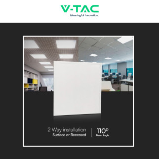 VT-60025 Pannello LED SMD Quadrato 60x60 25W da Incasso con Driver