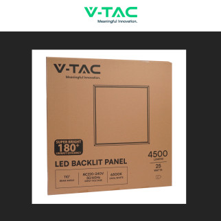 VT-60025 Pannello LED SMD Quadrato 60x60 25W da Incasso con Driver