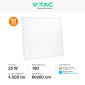 Immagine 4 - V-Tac VT-60025 10 Pannelli LED SMD Quadrati 60x60 25W da Incasso con Driver - SKU 23393 / 23458