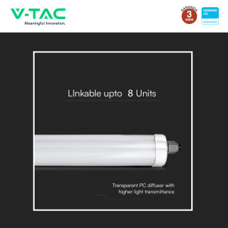 VT-1249S Tubo LED Plafoniera Linkabile 36W Lampadina SMD Chip Samsung