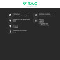 Immagine 3 - V-Tac Controller Wireless per strisce LED Running Monocolore con Pulsantiera di Comando 3 Tasti 24V 1 Canale - SKU 23610