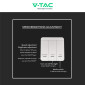 Immagine 4 - V-Tac Controller Wireless per strisce LED Running Monocolore con Pulsantiera di Comando 3 Tasti 24V 1 Canale - SKU 23610
