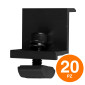 Immagine 1 - V-Tac Morsetto Terminale in Alluminio per Installazione Pannelli Solari Fotovoltaici 35mm Colore Nero - 20 Pezzi - SKU 11995