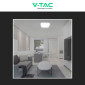 Immagine 5 - V-Tac VT-8630 Plafoniera LED Quadrata 36W SMD IP44 con Sensore di Movimento e Crepuscolare Colore Bianco - SKU 76681