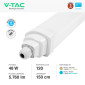 Immagine 4 - V-Tac VT-12049 Tubo LED Plafoniera GT Series Linkabile 48W Lampadina SMD Chip Samsung Impermeabile 150cm - SKU 23389 / 23390