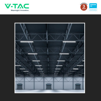 VT-12049 Tubo LED Plafoniera GT Series 48W SMD Linkabile IP65 V-Tac