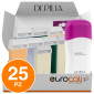 Immagine 1 - Kit Depilia Scaldacera Elettrico Depilwax Roll-On Super Plus + 24 Ricariche Miste Cera Depilatoria Liposolubile