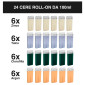 Immagine 3 - Kit Depilia Scaldacera Elettrico Depilwax Roll-On Super Plus + 24 Ricariche Miste Cera Depilatoria Liposolubile