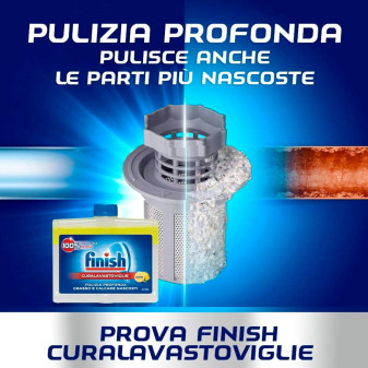 Finish Curalavastoviglie Sgrassante al Limone 10 Flaconi da 250ml