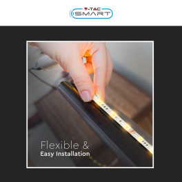 VT-5050 Striscia LED 15W Flessibile RGB+W IP65 12V 5m V-Tac