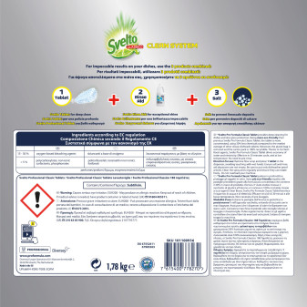 Svelto Professional Detersivo Classico Pastiglie Lavastoviglie