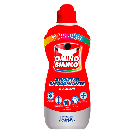 Additivo Totale 5in1 Smacchiatore in Gel Omino Bianco 100 Più Additivo Totale 5in1 Smacchiatore in Gel Omino Bianco 100 Più