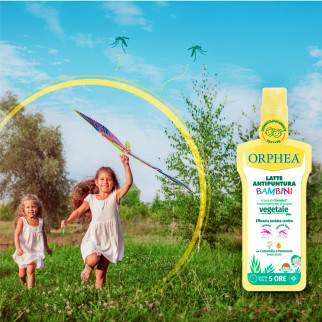 Orphea Latte Antipuntura Bambini Spray Repellente Zanzare 3x 100ml