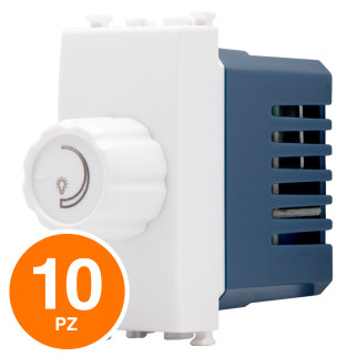 MAPAM Interruttore Dimmer Sun-T5 906B Bianco - Confezione 10pz - mod. 906B - Compatibile con Vimar ARKÉ