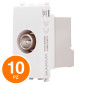 MAPAM Presa TV Derivata Sun-T5 926B Bianco - Confezione 10pz - mod. 926B - Compatibile con Vimar ARKÉ