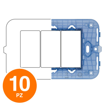 MAPAM Supporto Sun-T5 3P Z9003 - Confezione 10pz - mod. Z9003 - Compatibile con Vimar ARKÉ